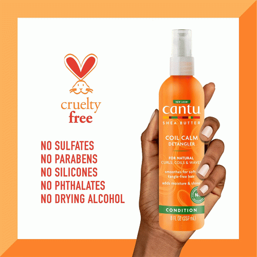 اسپری گره باز کن موی فر شی باتر کانتو Cantu Shea Butter Coil Calm Detangler