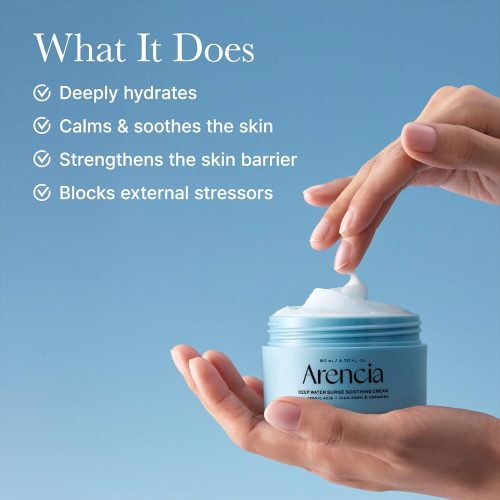سوتینگ کرم آبرسان و تسکین دهنده آرنسیا Arencia Deep Water Surge Soothing Cream