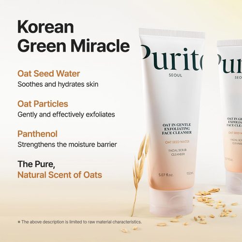شوینده و اسکراب لایه بردار جو دوسر پیوریتو Purito Oat in Gentle Exfoliating Face Cleanser