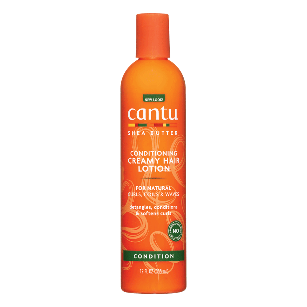 لوسیون کرمی نرم کننده موهای فر و موج دار شی باتر کانتو Cantu Shea Butter Conditioning Creamy Hair Lotion