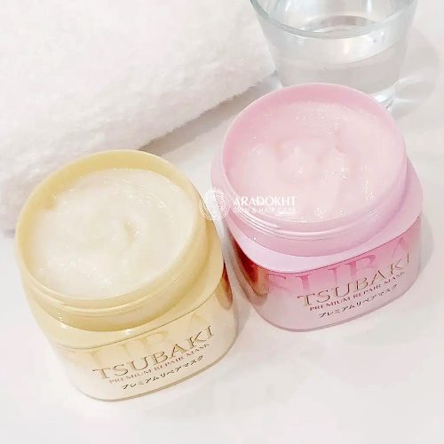 ماسک موی ترمیم کننده کاملیای صورتی تسوباکی شیسیدو Shiseido Tsubaki Premium Repair Mask Pink Camellia