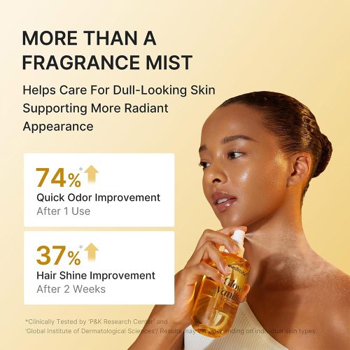 میست خوشبو کننده مو و بدن مدی کیوب با رایحه وانیل آبرسان و درخشان کننده پوست medicube Glow Vanilla Hair & Body Fragrance Mist