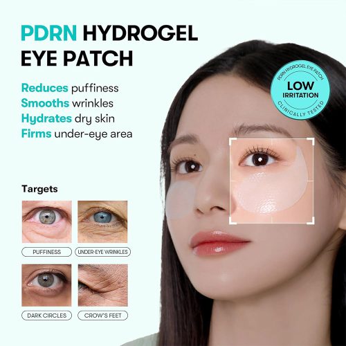 پچ زیر چشم هیدروژلی PDRN وی تی کازمتیک آبرسان، ضد چروک و روشن کننده VT PDRN Hydrogel Eye Patch