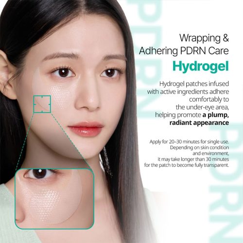 پچ زیر چشم هیدروژلی PDRN وی تی کازمتیک آبرسان، ضد چروک و روشن کننده VT PDRN Hydrogel Eye Patch