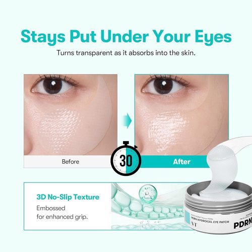 پچ زیر چشم هیدروژلی PDRN وی تی کازمتیک آبرسان، ضد چروک و روشن کننده VT PDRN Hydrogel Eye Patch
