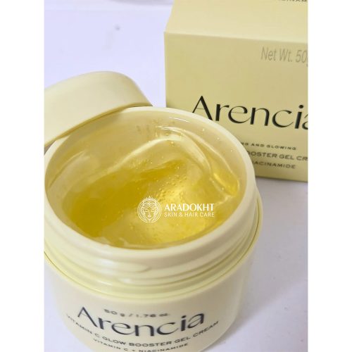 ژل کرم بوستر شات ویتامین سی آرنسیا آبرسان و روشن کننده قوی تیرگی ها Arencia Vitamin C Glow Booster Gel Cream