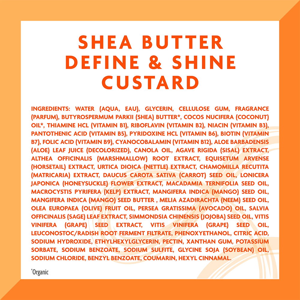 کاسترد حالت دهنده و براق کننده شی باتر کانتو Cantu Shea Butter Define & Shine Custard - Image 13
