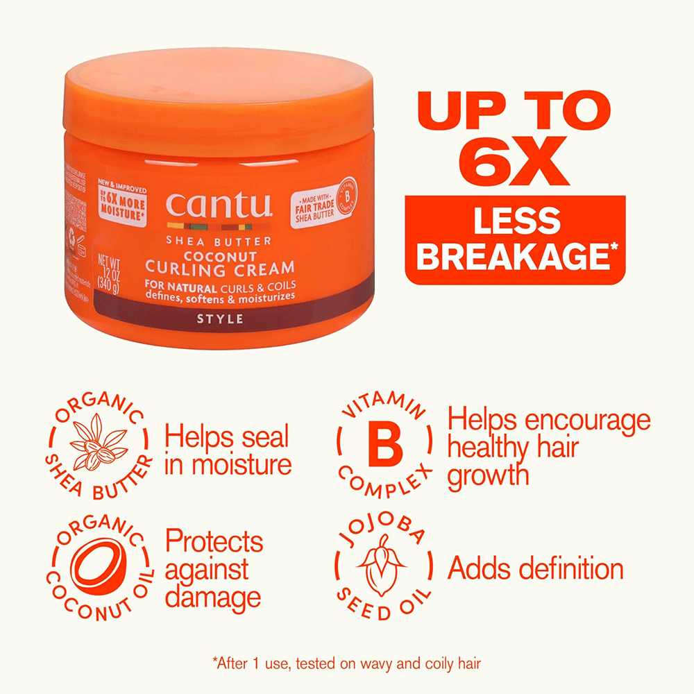 کاسترد حالت دهنده و براق کننده شی باتر کانتو Cantu Shea Butter Define & Shine Custard