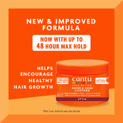 کاسترد حالت دهنده و براق کننده شی باتر کانتو Cantu Shea Butter Define & Shine Custard