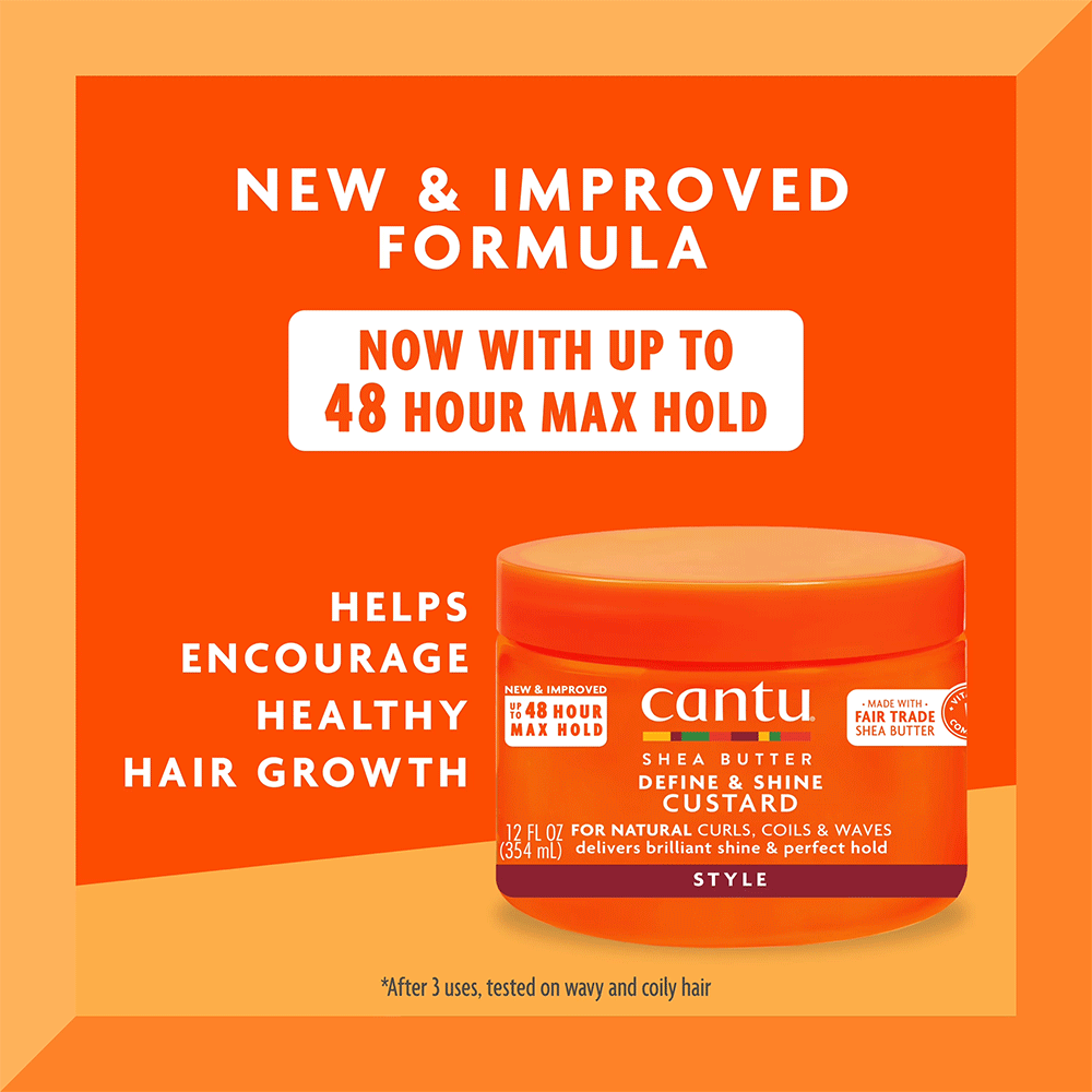 کاسترد حالت دهنده و براق کننده شی باتر کانتو Cantu Shea Butter Define & Shine Custard
