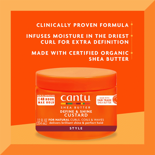 کاسترد حالت دهنده و براق کننده شی باتر کانتو Cantu Shea Butter Define & Shine Custard