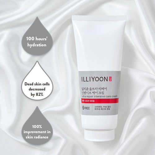 کرم ترمیم کننده و آبرسان قوی اولترا ریپیر ایلیون ILLIYOON Ultra Repair Intensive Care Cream