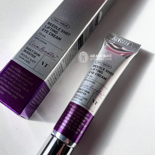 کرم دور چشم لیفتینگ ویبره دار وی تی ریدل شات ضد چروک، سفت کننده و جوانساز پوست Vt Cosmetics Reedle Shot Lifting Eye Cream