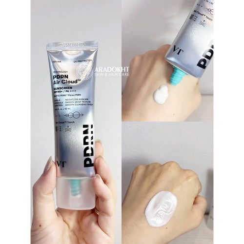 کرم ضد آفتاب آبرسان و سبک ایر کلود PDRN وی تی کازمتیک VT COSMETICS PDRN Air Cloud Sunscreen