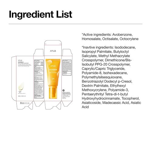 کرم ضد آفتاب مات کننده آنوا Anua Invisible Matte Finish Sunscreen