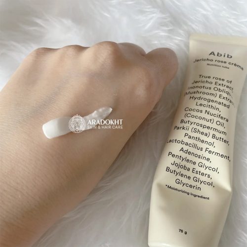 کرم مرطوب کننده رز جریکو ابیب ضد چروک، جوانساز و ترمیم کننده پوست Abib Jericho Rose Crème Nutrition Tube