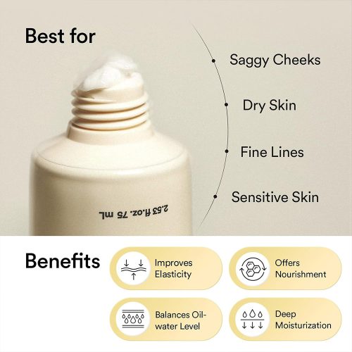 کرم مرطوب کننده رز جریکو ابیب ضد چروک، جوانساز و ترمیم کننده پوست Abib Jericho Rose Crème Nutrition Tube