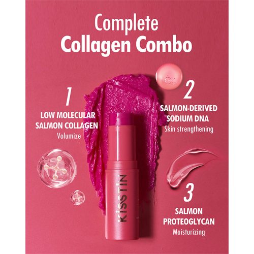 بالم استیکی صورتی کاهی آبرسان، تقویت کننده و ضد چروک KAHI Kisstin Balm pink