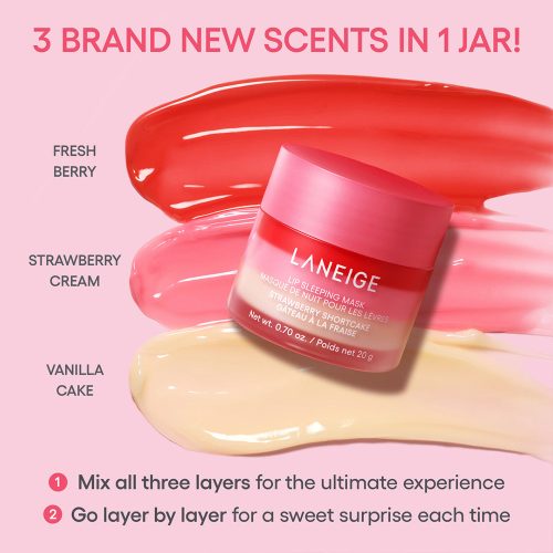ست 3 تایی مراقبت از لب مدل Berry Sweet لانیژ LANEIGE Berry Sweet Lip Treatment Minis Trio Set