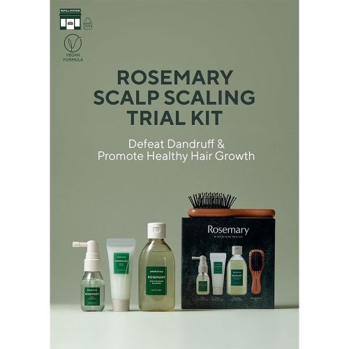 ست مسافرتی مراقبت از موی رزماری آروماتیکا ضد ریزش و تقویت ریشه و ساقه مو AROMATICA Rosemary Scalp Scaling Trial Kit Travel Size
