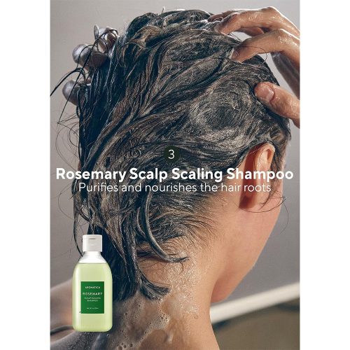 ست مسافرتی مراقبت از موی رزماری آروماتیکا ضد ریزش و تقویت ریشه و ساقه مو AROMATICA Rosemary Scalp Scaling Trial Kit Travel Size