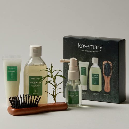 ست مسافرتی مراقبت از موی رزماری آروماتیکا ضد ریزش و تقویت ریشه و ساقه مو AROMATICA Rosemary Scalp Scaling Trial Kit Travel Size
