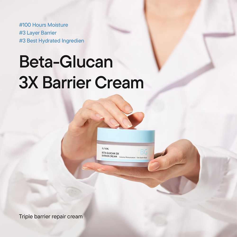 ست کرم مرطوب کننده و ترمیم کننده قوی بتاگلوکان آیونیک iUNIK Beta Glucan 3X Barrier Cream