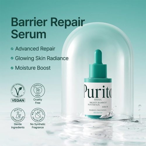 سرم ترمیم کننده و تسکین دهنده بامبو و پنتنول پیوریتو Purito SEOUL Mighty Bamboo Panthenol Serum