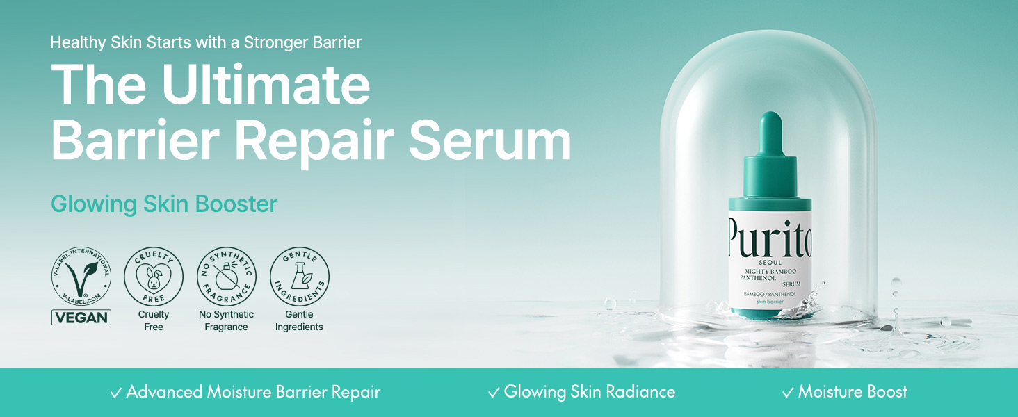 سرم ترمیم کننده و تسکین دهنده بامبو و پنتنول پیوریتو Purito SEOUL Mighty Bamboo Panthenol Serum