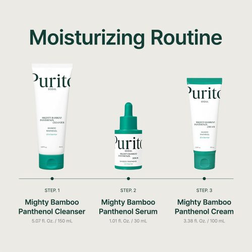 سرم ترمیم کننده و تسکین دهنده بامبو و پنتنول پیوریتو Purito SEOUL Mighty Bamboo Panthenol Serum