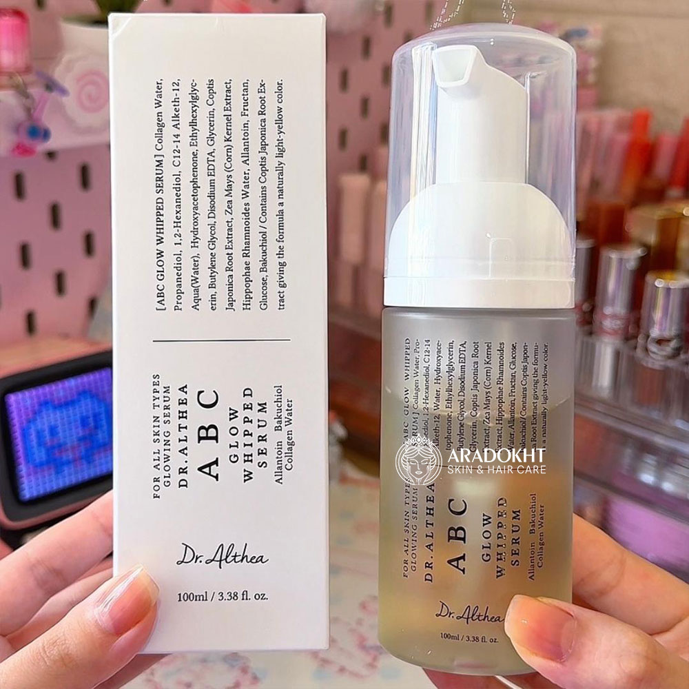 سرم حبابی ABC دکتر التیا آبرسان، درخشان کننده و ضد چروک پوست Dr. Althea ABC Glow Whipped Serum - Image 2