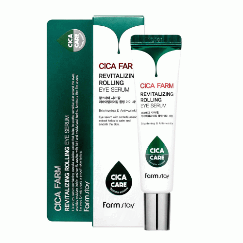 سرم دور چشم رولی سیکا فارم استی آبرسان، روشن کننده و تسکین دهنده Farm Stay Cica Farm Revitalizing Rolling Eye Serum
