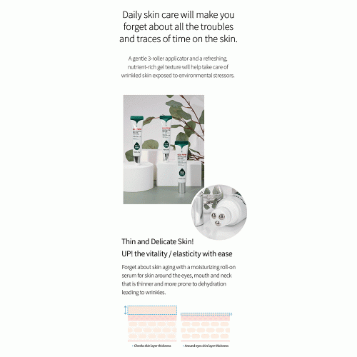 سرم دور چشم رولی سیکا فارم استی آبرسان، روشن کننده و تسکین دهنده Farm Stay Cica Farm Revitalizing Rolling Eye Serum