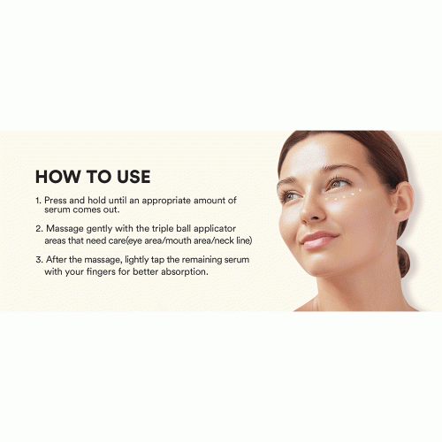سرم دور چشم رولی ویتامین و کلاژن فارم‌ استی روشن کننده، آبرسان و کاهش خطوط ریز FarmStay Vitamin & Collagen Rolling Eye Serum