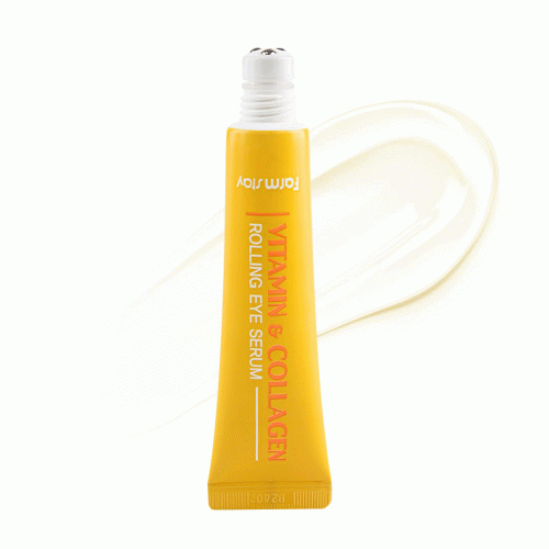 سرم دور چشم رولی ویتامین و کلاژن فارم‌ استی روشن کننده، آبرسان و کاهش خطوط ریز FarmStay Vitamin & Collagen Rolling Eye Serum