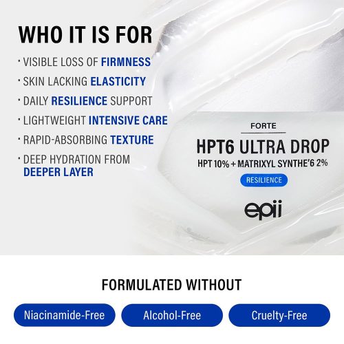 سرم ضد چروک قوی و سفت کننده HPT6 اولترا دارپ 10 درصد اپی epii HPT6 Ultra Drop 10%