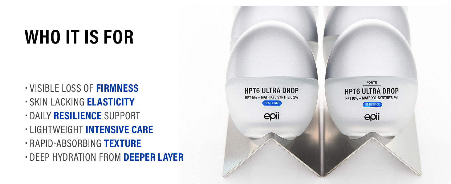 سرم ضد چروک قوی و سفت کننده HPT6 اولترا دارپ 10 درصد اپی epii HPT6 Ultra Drop 10%
