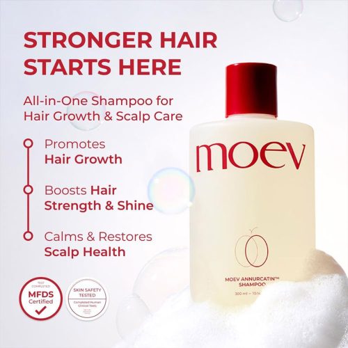 شامپو آنورکاتین مو ایو ضد ریزش، تقویت کننده ساقه و ریشه مو MOEV Annurcatin Shampoo