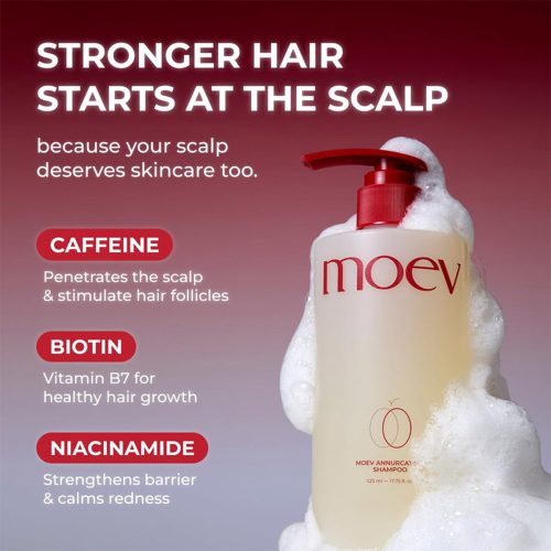 شامپو آنورکاتین مو ایو ضد ریزش، تقویت کننده ساقه و ریشه مو MOEV Annurcatin Shampoo