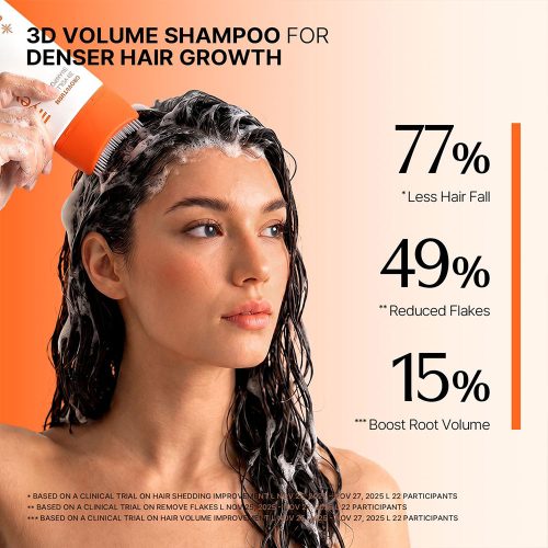 شامپو ضد ریزش و حجم دهنده موی لیلیوئه lilyeve Grow Turn Exosome 3D Volume Brush Shampoo