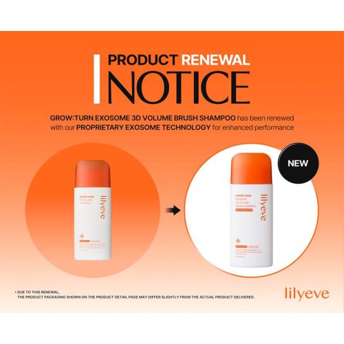 شامپو ضد ریزش و حجم دهنده موی لیلیوئه lilyeve Grow Turn Exosome 3D Volume Brush Shampoo
