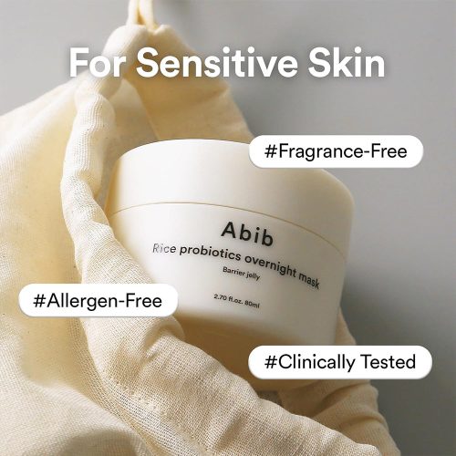 ماسک شب ژلی برنج و پروبیوتیک ابیب روشن کننده و تقویت کننده بریر پوست ABIB Rice Probiotics Overnight Mask Barrier Jelly