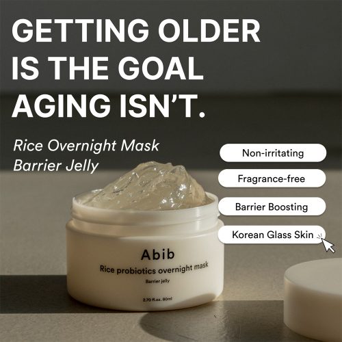 ماسک شب ژلی برنج و پروبیوتیک ابیب روشن کننده و تقویت کننده بریر پوست ABIB Rice Probiotics Overnight Mask Barrier Jelly