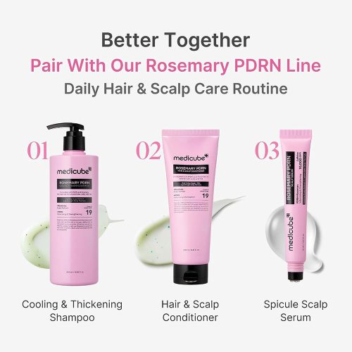 نرم کننده مو و پوست سر رزماری و PDRN مدی کیوب تقویت و ترمیم مو medicube Rosemary PDRN Hair & Scalp Conditioner
