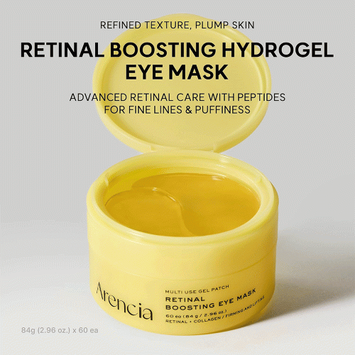 پچ زیر چشم رتینال آرنسیا ضد چروک، روشن کننده و آبرسان Arencia Retinal Boosting Eye Mask