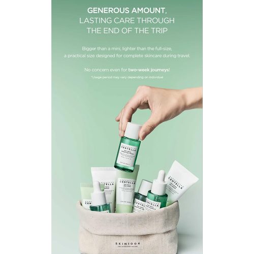 پک مسافرتی محصولات ضد جوش تی تریکا اسکین 1004 SKIN1004 Madagascar Centella Tea-Trica Travel Kit