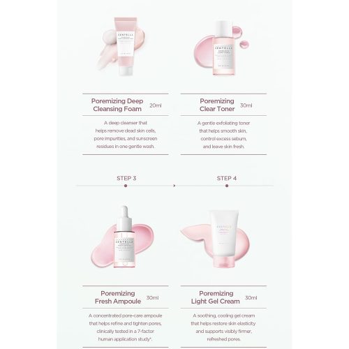 پک مسافرتی محصولات کنترل منافذ سنتلا اسکین 1004 SKIN1004 Madagascar Centella Poremizing Travel Kit