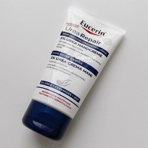 کرم دست ترمیم کننده و آبرسان اوره 5 درصد اوسرین Eucerin Repair Hand Cream with 5% Urea