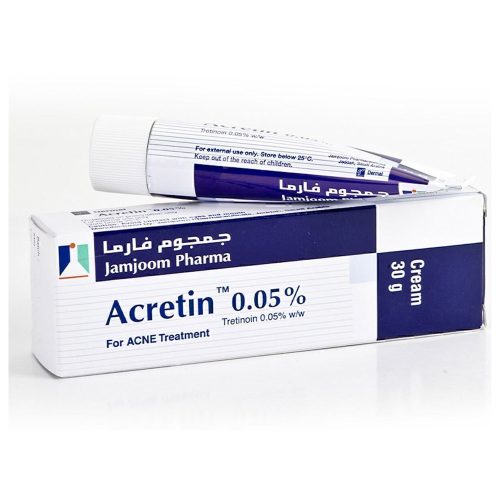 کرم ضد لک و جوش قوی ترتینوئین 0.05 اکرتین جمجوم فارما Jamjoom Pharma Acretin 0.5% Cream