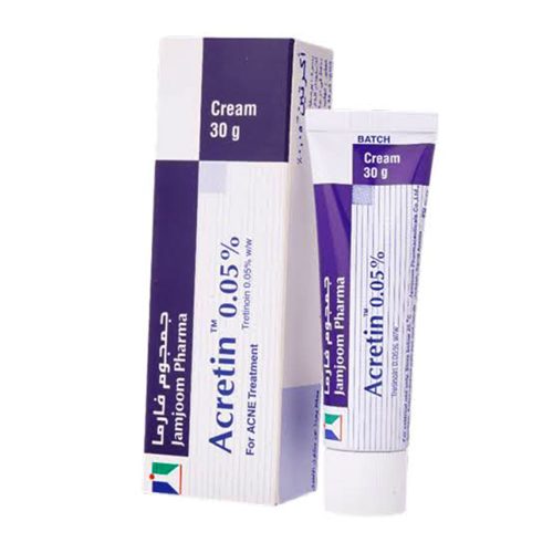 کرم ضد لک و جوش قوی ترتینوئین 0.05 اکرتین جمجوم فارما Jamjoom Pharma Acretin 0.5% Cream
